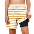 thumbnail image 1 of Zpanxa Boys Polyester Shorts Print Pattern with Double Layer Pockets Elastic Waistband Beach Sports Shorts 7 Years, 1 of 7