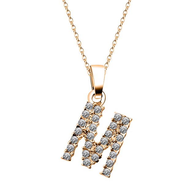 Collar del alfabeto de las mujeres Cadena de clavícula femenina Collar de oro colgante Wmkox8yi sjalhkljlk6248