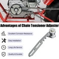 thumbnail image 2 of Mini Bike Chain Tensioner Adjuster Bracket with Roller Compatible with Predator 79cc 212cc 224cc 196cc GX160 GX200 Baja Doodlebug DB30 Coleman CT200U CT200U-EX BT200X Baja Minibike Parts, 2 of 9