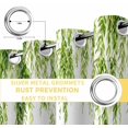thumbnail image 4 of Green Blackout Curtains for Bedroom/Living Room, Summer Botanical Leaves Watercolor Thermal Insulated Kitchen Drapes with Grommets, Light Blocking Window Treatment, 2 Panels 27.5" x 39", 4 of 7