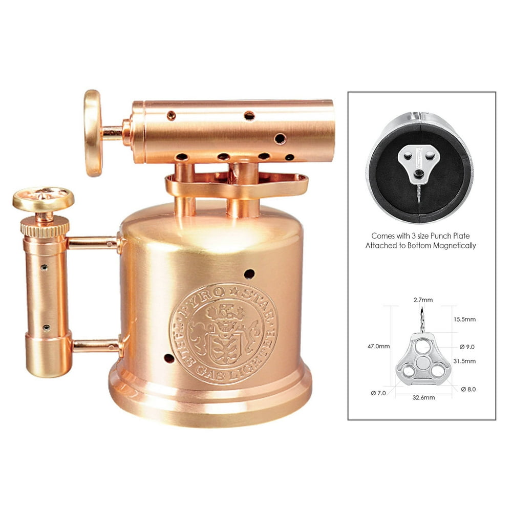 Vector QUADPUMP Table Top Quad Torch Lighter Rose Gold Satin