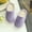 Purple, variant on Men's Women's Cozy Fleece House Slippers Slip-on Shoes Winter Warm Flip Flops