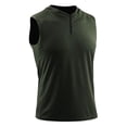 thumbnail image 2 of Njagoc3 Men's Solid Color Sleeveless Hooded Sweatshirt Fitness Zip-Up Top, 2 of 6