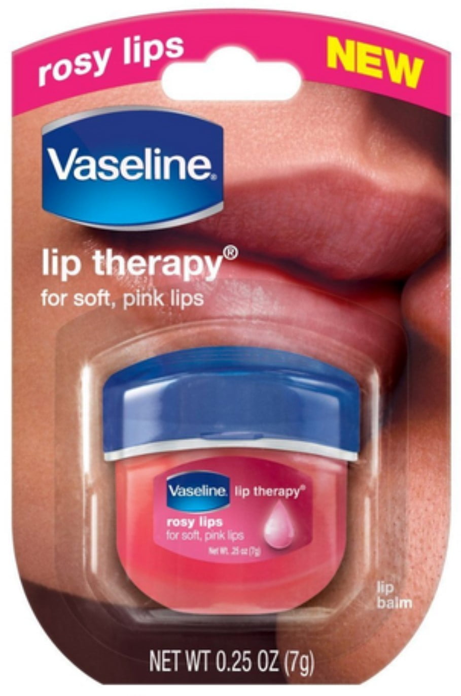 Vaseline Lip Therapy Tinted Lip Balm Mini Rosy 0 25 Oz Pack Of 6 