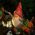 thumbnail image 3 of HONGLAND Solar Gnome Statue with LED Lantern - Outdoor Garden Decor, Gift for Women., 3 of 11