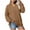 Brown, variant on idosla Women Casual Long Sleeve V Neck Sweatshirts Cute Loose Fit Lightweight Pullover Tops (Brown, XL)