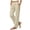 Khaki-1, variant on Linen Pants for Women High Waist Straight Dress Wide Leg Pants Business Casual Summer Beach Trousers with Pockets