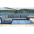 thumbnail image 3 of Convertible Sofa Bed, Foam Couch, Folding Sofa Bed, Corner Blue Arabic Majlis, Floor Lounger, Sofa for Living Room, Sectionals for Living Room, 3 of 3