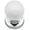 White, variant on Rk International CK 306 Porcelain 1" Round Ball Classic Cabinet Knob - Black