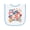 White and Light Blue, variant on Inktastic My First 4th of July Baby Terry Cloth Bib