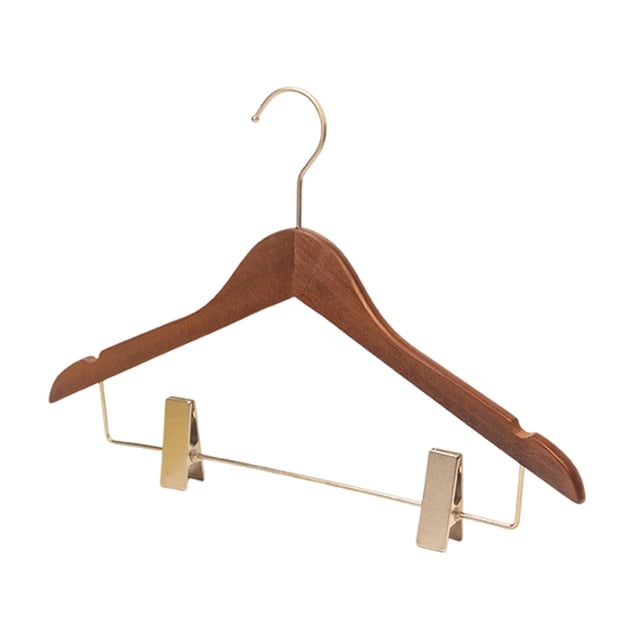 Percha de ropa de madera, falda de ahorro, percha de ropa para tienda, vestidos de ropa Estilo A