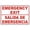 Warning Sign 1, variant on Bilingual Emergency Exit Aluminum Tin Warning Sign 8"x12" - For Home Outdoor Garden, Bilingual Emergency Exit Sign
