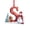 S, variant on Qjidjing Snowman Alphabet Letter Ornaments for Christmas Tree, 3.15 inch, Red Xmas Hanging Decor, 2D Acrylic Pendants for Home Party , Letter V