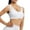 White, variant on Bra For Seniors Front Closure Bra For Women Full Coverage Front Closure Support Bra For Older Women Non Removable Padded Sports Bras for Women Bras for Women Padded Women Support Bras One Shoulder