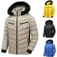 thumbnail image 5 of Christmas Clearance! AIEOTT Mens Puffer Jacket Big and Tall Packable Jacket Zip Up Quilted Jacket Lightweight Puffer Coat Winter Warm Coats, 5 of 5