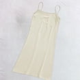 thumbnail image 7 of Kaemgyyd Womens Sleeveless Nightgowns Summer Square Neck Night Gown Solid Color Above the Knee Sleepwear（Khaki,One Size）, 7 of 7