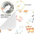 thumbnail image 4 of Iauyy Dish Drying Mat for Kitchen Counter, Super Absorbent & Hanging 16x18 / 18x24 Inch (S/M) Farm Illustration Style, 4 of 8