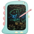 thumbnail image 1 of Tableta para niños de 2 a 3 años, tableta de escritura LCD, tableta de dibujo para niños, juguete de pizarra mágica de dinosaurio para niños de 2, 3, 4, 5, 6 años, regalos de cumpleaños (azul), 1 of 5