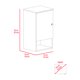 thumbnail image 5 of Gabinete de medicina de 28" con una puerta, un estante, dos estantes interiores, gris claro, 5 of 5