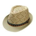 thumbnail image 3 of Lroveb Men Women Cowboys Hats Retro Jazz Hat Bohemian Style British Sun Travel Hat, 3 of 3
