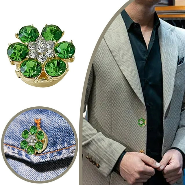 Elegantes gemelos de plata para hombre, con diseño de botones y piedras preciosas brillantes, para camisa de vestir formal de negocios, regalo