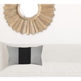 thumbnail image 7 of White and Black Midsection Lumbar Throw Pillow, 7 of 7