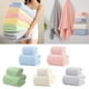 thumbnail image 3 of Toalla de baño grande de microfibra, muy absorbente, de secado rápido, adecuada para gimnasios, spas, viajes y uso en el baño. Diseño texturizado colorido. Toalla de baño ligera y suave., 3 of 3