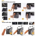 thumbnail image 3 of TARION Camera Strap Adjustable DSLR Camera Neck Strap Belt Retro Film Camera Shoulder Strap Vintage Soft Long Rope Universal Cord for Women Men SLR Mirrorless Cameras(Upgraded Version) (Black), 3 of 7