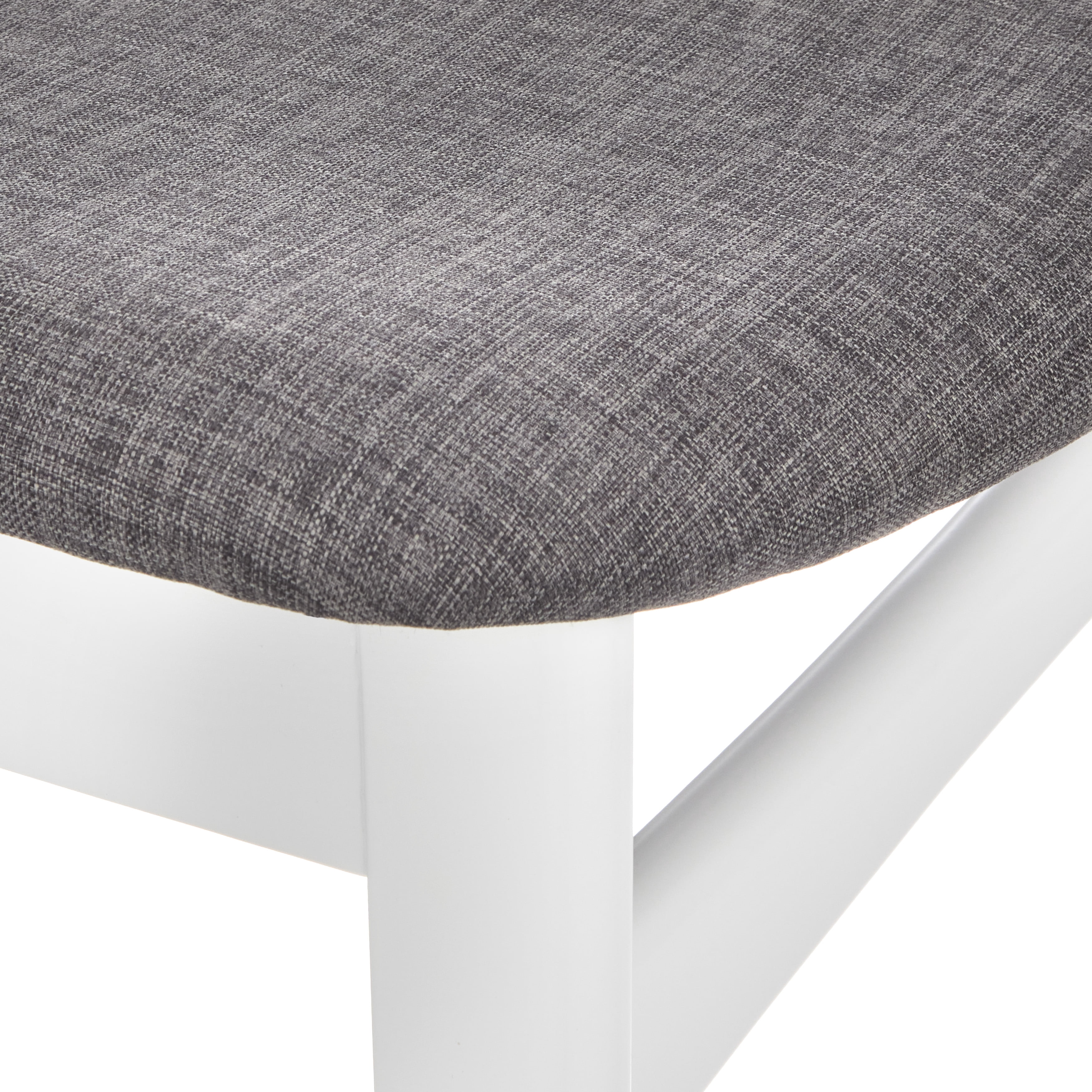 TMS Dafina Indoor Dining Chairs, Set of 2, White/Gray