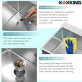 thumbnail image 3 of Kitchen Sink Stainless Steel 33 x 22 Inch Single Bowl Drop In Kitchen Sink Topmount 18 Gauge Stainless Steel Single Bowl Kitchen Sink Single Basin with Drain Strainer Set, 3 of 6