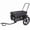 Black, variant on Harmie Bike Cargo Trailer for Bicycle Hauling Black Gray Steel Frame Quick Hitch Outdoor Travel Cart 88 lb Capacity 16 Inch Wheels Foldable Frame Waterproof Cover