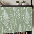 thumbnail image 5 of Sage Green Botanical Rod Pocket Curtain Valance, Farmhouse Country Leaves Plant Farmhouse Window Valance for Living Room, Bedroom, Kitchen 54"W x 18"L, 5 of 9