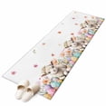 thumbnail image 2 of Spring Easter Sheep 2'x6' Runner Rug, Colorful Eggs Floral Botanical Washable Non-Slip Area Rugs for Hallway Kitchen Floor Bedroom Entryway, StainResistant Laundry Carpet Decoration Indoor Mat, 2 of 9