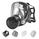 thumbnail image 1 of Full Face Gas Mask, Gas Mask Nuclear And Chemical, With 40mm Activated Carbon Filter, Reusable, 1 of 3