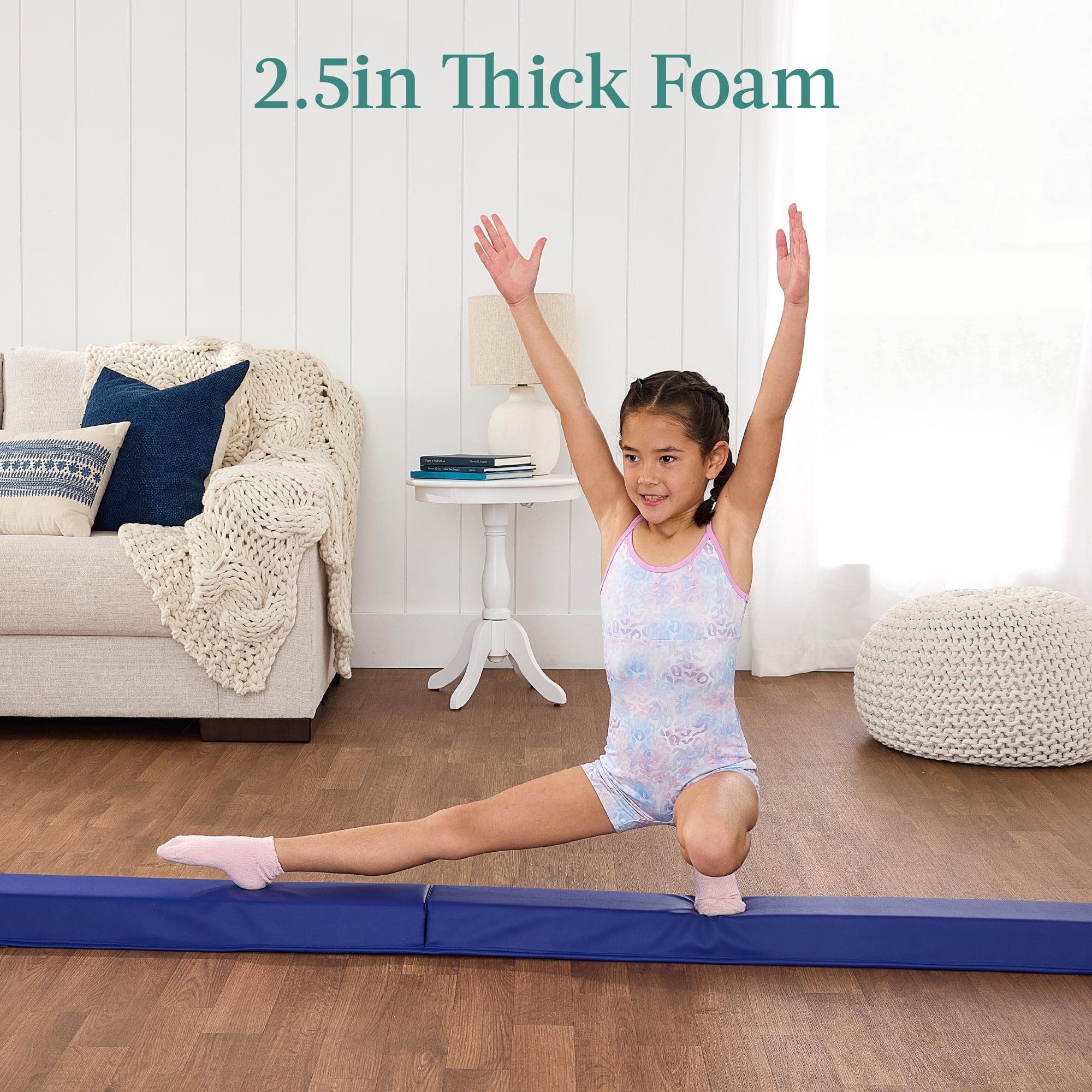 Best Choice Products 8ft Folding Floor Balance Beam 2-Panel Best Choice Products 8ft Folding Floor Balance Beam 2-Panel