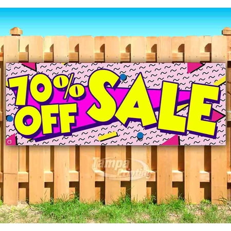 70% Off Sale 13 oz Vinyl Banner With Metal Grommets