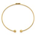 thumbnail image 4 of DewberryDiamonds 14K Yellow Gold Polished Heart 1.50mm Flexible Oval Bangle Bracelet (Weight : 3.02 gm, Length : 7 in, Width : 8.05 mm), 4 of 5