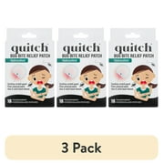 (3 pack) Quitch Bug Bite Itch Relief Patches/Pads, 18 Count