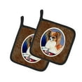thumbnail image 1 of Carolines Treasures 7038PTHD Papillon Rose & Papillon Paire de Porte-Pots, 1 of 1