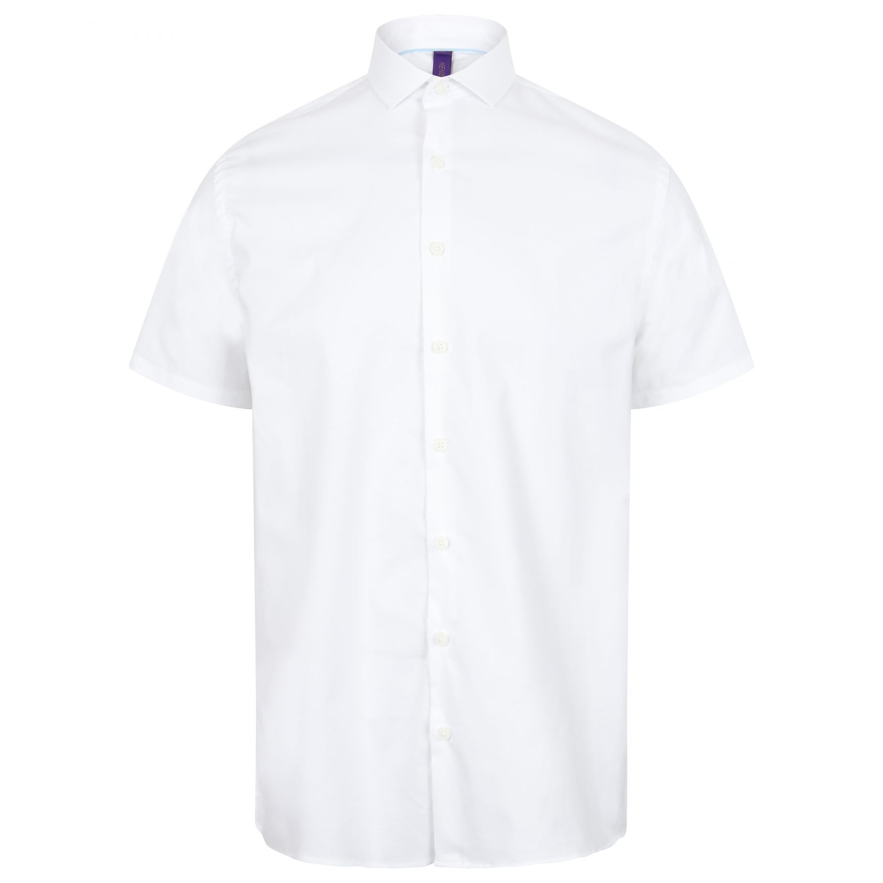 Henbury Mens Short Sleeve Stretch Shirt - Walmart.com