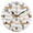 Black, variant on Dachshund Bow Wall Clock 10in Round Artistic Oil Painting Home Decor Desk Table Clock