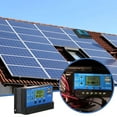 thumbnail image 4 of Wosthever Controlador de carga solar Pantalla LED 12V / 24V PWM abierto Regulador de Accesorio de regulación de electricista doméstico Accesorios para electrodomésticos 30A, 4 of 6