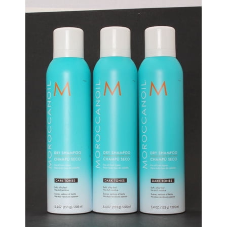 Moroccanoil Dry Shampoo Dark Tones 5.4 oz, pack of 3