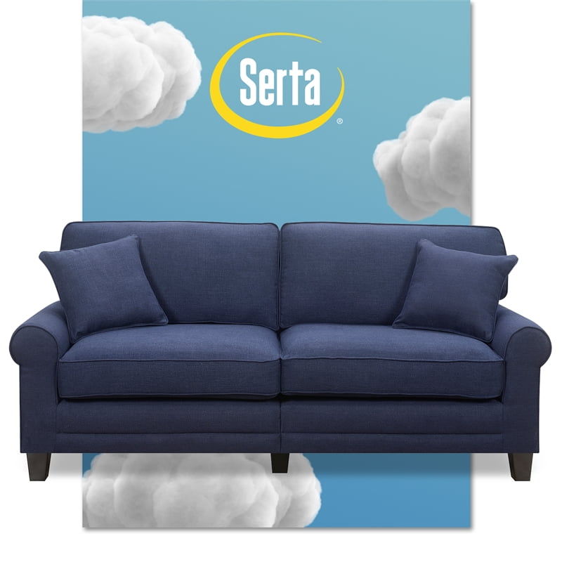 Serta Copenhagen 73 Sofa Navy Blue