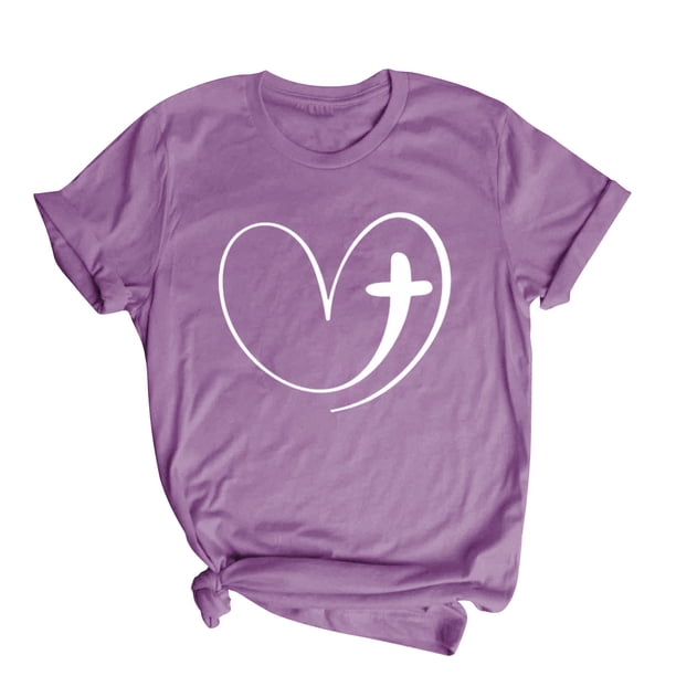 Blusas de Manga Corta para las Mujeres Divertida Impresión Cuello Redondo Camiseta Vintage, Blusas de Primavera para las Mujeres