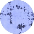 thumbnail image 1 of Ahgly Company Indoor Round Abstract Blue Modern Area Rugs, 7' Round, 1 of 4