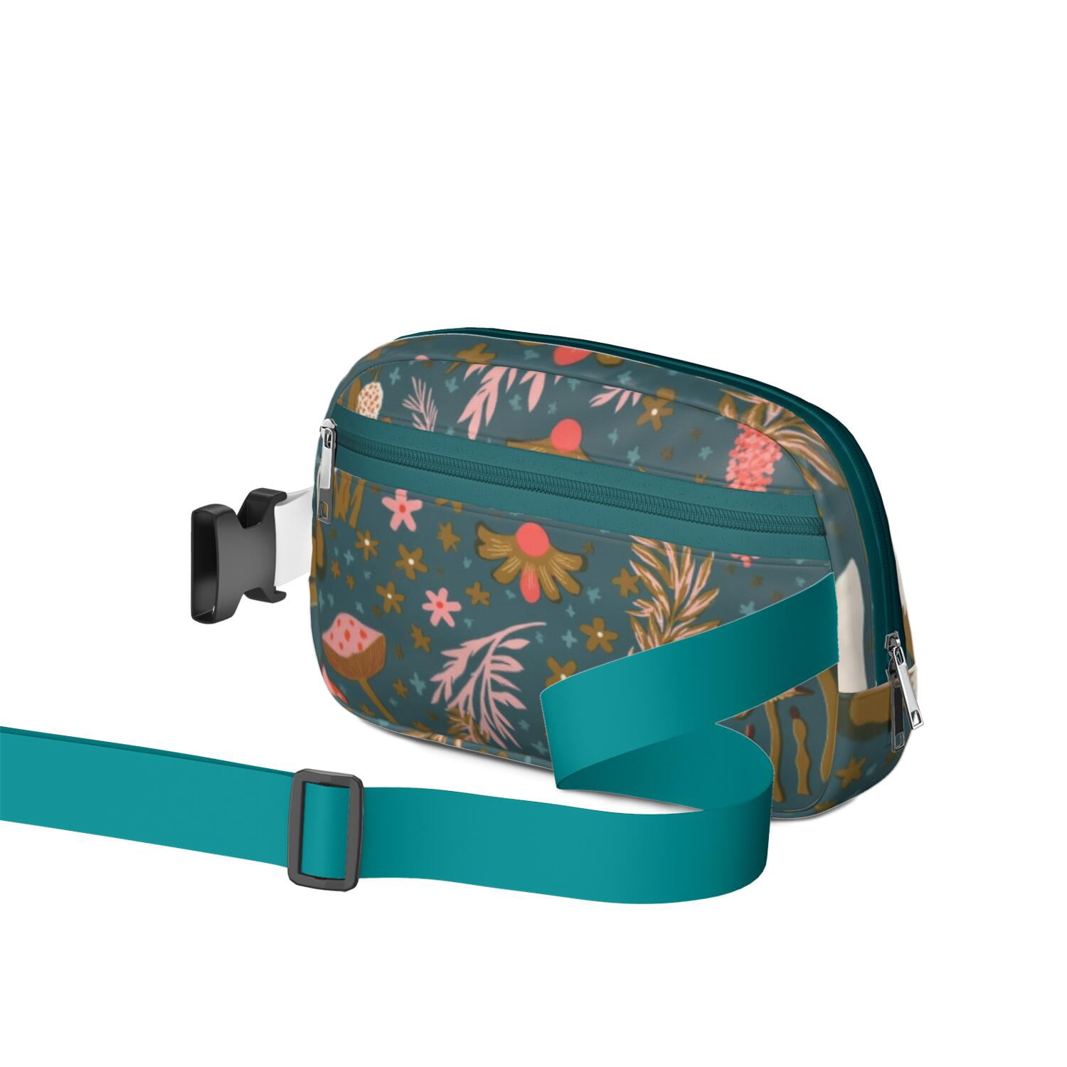 Waist Packs Bag Mushroom Waist Bag Running Belt Bag for Jogging for Women Casual Waist Packs with Adjustable Strap Waterproof Belt Bag for Daily Leisure Music Festival/Event