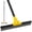 Yellow, variant on Squeegee Broom for Floor, 18'' Heavy Duty Rubber Wiper with 60'' Long Handle for Bathroom Tile, Garage Concrete, Deck, Shower Glass, Window Cleaning