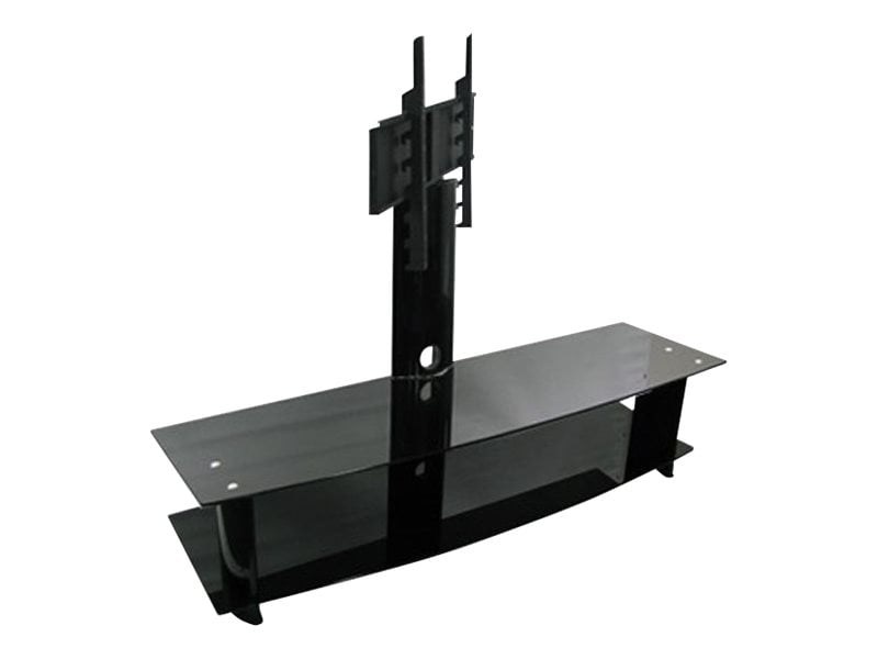 TygerClaw Double Layers Stand for LCD TV glass, heavy gauge steel