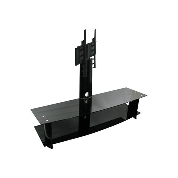TygerClaw Double Layers - Stand - pour LCD TV - Verre, Acier Lourd - Noir - Taille de l'Écran: 30"-50"
